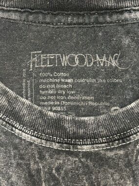 FLEETWOOD MAC Gray Crewneck Cropped Tee